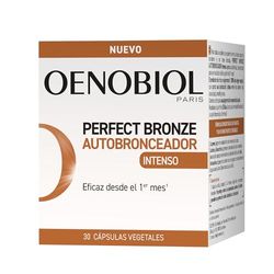 OENOBIOL - PERFECT BRONZE Autobronceador - Acelerador Bronceado Corporal y Facial con Protección Solar - Complemento alimenticio - 30 cápsulas 1 mes
