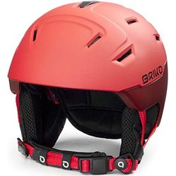 Briko Storm 2.0 Casco de esquí/Snow, Adultos Unisex, Matt Red Rome-Deep Red, 53-55 cm