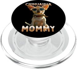 Chihuahua Mommy Mamá Día de la Madre Mom Divertido Chihuahua PopSockets PopGrip para MagSafe