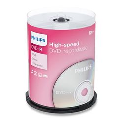 Philips DVD-R 4,7 GB/120 Min/16X/frasco (100 Disc)