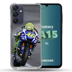 Carcasa Reforzada para Samsung Galaxy A15 4G / 5G Moto Course GP Wheeling 46