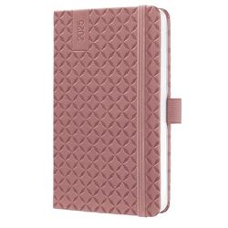 SIGEL J5128 Jolie Weekly Planner 2025, hardcover, 9,5 x 15 cm, 174 Pages, Dusty red