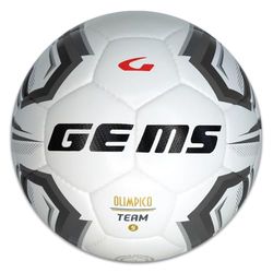 Gems UN06-0310 Olympic TEAM UNISEX fotboll vit/svart storlek 5