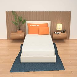 miasuite i sogni italiani Live H20 Traagschuim matras voor eenpersoonsbed, 90 x 200 cm, hoogte 20 cm, overtrek met aloë vera, hypoallergeen, mijtdicht, vormvast, live H20