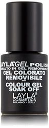 Layla Cosmetics Milano Vernis à Ongles Semi Permanent Soak Off Gel Polish Pourpre Rain 10 ml