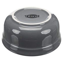 TRIXIE Feeder Set, 2 × 0.6 L/15 cm, Petrol Blue/Grey, Dog