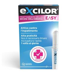 Excilor Easy, Trattamento della Micosi dell'Unghia Attivo contro l'Ingiallimento, con Penna di Precisione Pratica e Veloce