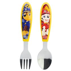 Paw Patrol 2 Piece Stainless Steel Cutlery Set with Fork and Spoon