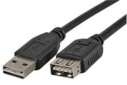 Pro Signal PSG91255 Omkeerbare USB 2.0 A Lead Man naar Vrouwelijk, 1m