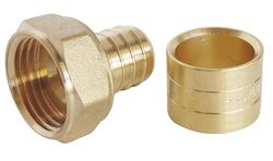 SOMATHERM FOR YOU - raccordo dritto per tubo scorrevole PER Ø16 - dado girevole femmina 15/21 (1/2 '') Batch 10 Per collegare un diametro Ø16 tubo PER