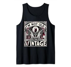 No soy viejo, soy amante del vino divertido vintage, vinófilo Camiseta sin Mangas