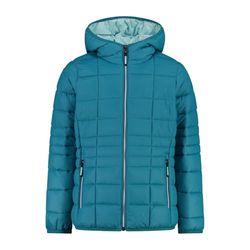 CMP - Giacca da bambina in nylon con cappuccio fisso, Teal, 104