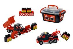 Polesie Polesie57143 Mammoet Mini Trucks with Brick, Multi-Color