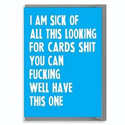 Cheeky Chops Rude Birthday Cards for Mum Dad Son Brother Sister - Humorous 30th 40th 50th Bday Cards C5
