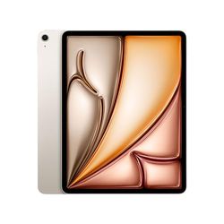 Apple iPad Air 13" (M2): Liquid Retina-display, 256 GB, Landscape 12‑MP camera aan de voorkant/12‑MP camera aan de achterkant, wifi 6E, Touch ID, batterij voor een hele dag – Sterrenlicht