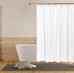 Homemaison Tenda da Doccia, Cotone, Bianco, 70x72