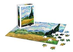 Calypto 3907014 Weizenfeld mit Zypressen, 1000 Teile Puzzle mit Soft-Touch, Kunstpuzzle mit samtiger Oberfläche, für Erwachsene und Kinder ab 9 Jahren, Vincent Van Gogh