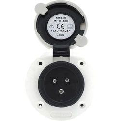 Victron Energy Entrada de corriente de poliamida con tapa 16A/250Vac (2p/3w)