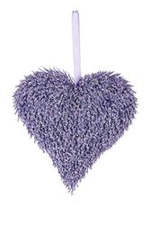 Heitmann Deco Corazón de arroz, Lila, Aprox. 17 x 17 x 3 cm