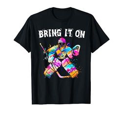 Ice hockey player goalkeeper ice hockey goalie hockey gift T-Shirt