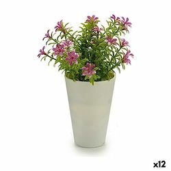 Ibergarden Planta Decorativa Flor 12 x 20 x 12 cm Plástico (12 Unidades)