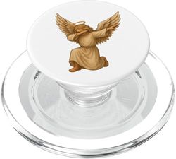Funny Dabbing Angel Halo Christian Kids Dab Pose PopSockets PopGrip para MagSafe