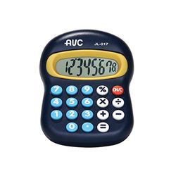 AVC Calculatrice de poche 8 chiffres, format 93 x 118 x 39 mm, couleur bleue