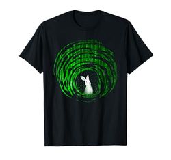 Conspiracy Theories Green Vortex Hole With Rabbit T-Shirt