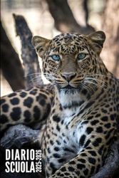 Diario Scuola 2025 2026: Leopardo - Giornaliero Per Elementari, Primaria, Media, Superiori | Ragazzo, Ragazza, Adolescente | da Settembre 2025 ad Luglio 2026