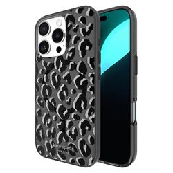 Kate Spade New York iPhone 16 Pro Hoesje - Compatibel met MagSafe - Designer Phone Case - City Leopard Black