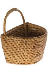 Kouboo Wall Basket La Jolla-Cestino da Parete in Rattan, Piccolo, Colore: Marrone Miele, Vimini, Small