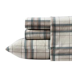 Eddie Bauer Edgewood Quadros flanela conjunto de lençóis, Edgewood Plaid, duplo