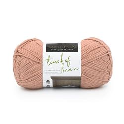 Lion Brand Yarn Touch of Linen Yarn, Clay