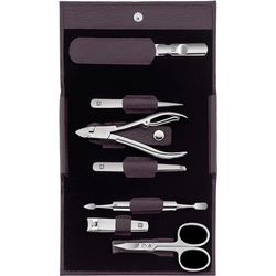 Zwilling, Classic, INOX, 97646-008-0 Case with Press Stud Fastener, Cow Leather, 7 Pieces, Purple