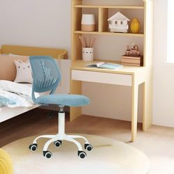 FurnitureR Chaise de Bureau réglable en Hauteur - Ergonomique et colorée - avec Dossier et accoudoirs - 5 Roues - pour Enfants de 3 à 10 Ans - Charge maximale : 100 kg