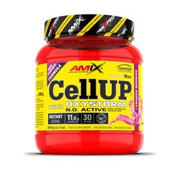 Amix CellUp® with Oxystorm"® 348G Amix - Suplemento Alimenticio - Contiene Cafeína - Aumenta la Fuerza y Congestión Muscular - Fórmula Pre-Entrenamiento- Sabor Frutos rojos