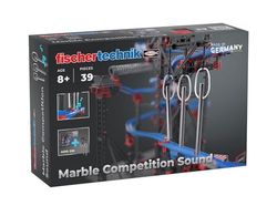 fischertechnik Marble Competition Sound 571899 - Ampliación de Pista de canicas, 3 Tubos de Sonido, a Partir de 8 años