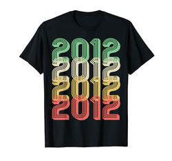 T-shirt con grafica estiva per compleanno nato nel 2012 per lui per lei Maglietta