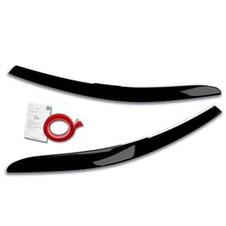 Head light spoilers compatible with Volkswagen Passat 3G B8 2014-2019 & 2019- (ABS Gloss Black)