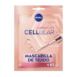 NIVEA Hyaluron Cellular Expert Lift máscara anti-idade (1 unidade), máscara reafirmante de cuidados faciais, máscara facial para encher as rugas