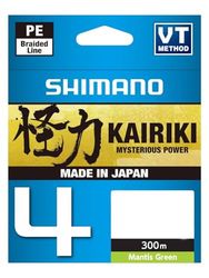 SHIMANO Tresse 4 Brins Kairiki 4 Mantis Green 300m - D.0,13mm - R.7,4Kg - LDM64TE1013030G