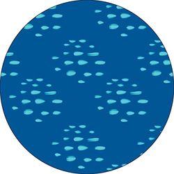 Bonateks, Round Digital Printed Mouse Pad, Non-Slip Base, for Office and Home, Diameter:22cm