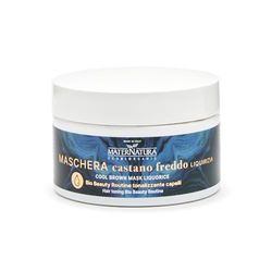 Maternatura, Mascarilla Castaño Frío Regaliz, Mascarilla Matizante Ideal para Tonos Fríos, Bio Beauty Routine Matizante para Castaño Frío - 200 ml