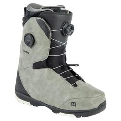 Nitro Män Club BOA Dual All Mountain Freeride Freestyle snabbsnörningssystem båt snowboardbåt, grå-svart, MP 27,5 // EU 42 // US 9,5