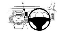 Brodit ProClip 654475 mittmontering för Honda Odyssey 10-13