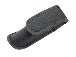 Pielcu Cordura etui - zwart - klittenbandsluiting - klittenbandsluiting riemlus - voor zakmes 10 12 cm