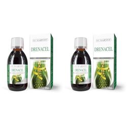 Marnys Drenacel - Control De Peso - Combinación para tu Línea optima - L-carnitina, Té Verde Y Concentrados De Zumos - Botella 250ml (Paquete de 2)