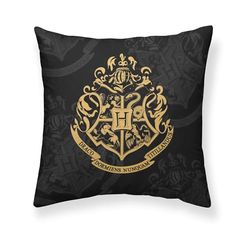 FUNDA DE COJÍN 100% ALGODÓN 50X50CM MODELO HOGWARTS BLACK A