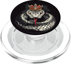 Serpiente fresca con su disfraz de orgullo real PopSockets PopGrip para MagSafe