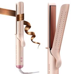 AraSyleon Fer à Lisser & Boucleur 2-en-1 avec Ventilation - Lisseur Professionnel à 5 Températures Réglables (140°C-220°C), Préchauffage Rapide 30s, Plaques Céramiques & Boucleur a Cheveux